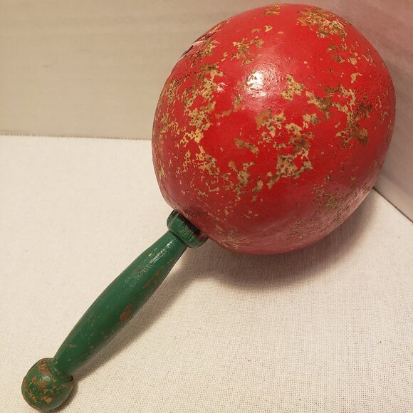 MARACHA RATTLE - MARACA SHAKER - VINTAGE MEXICAN - Picture 2 of 10